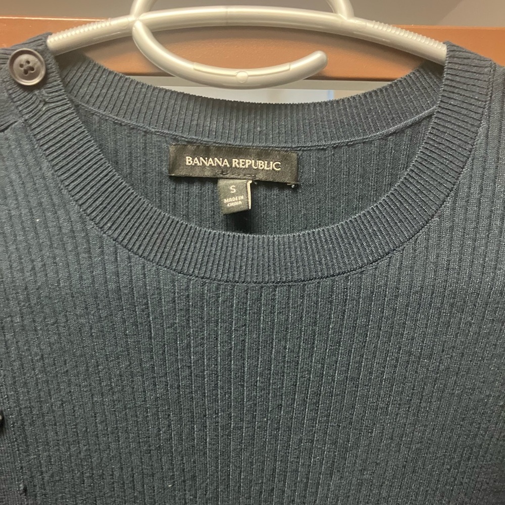 Banana Republic Blue Crewneck Sweater dress.
